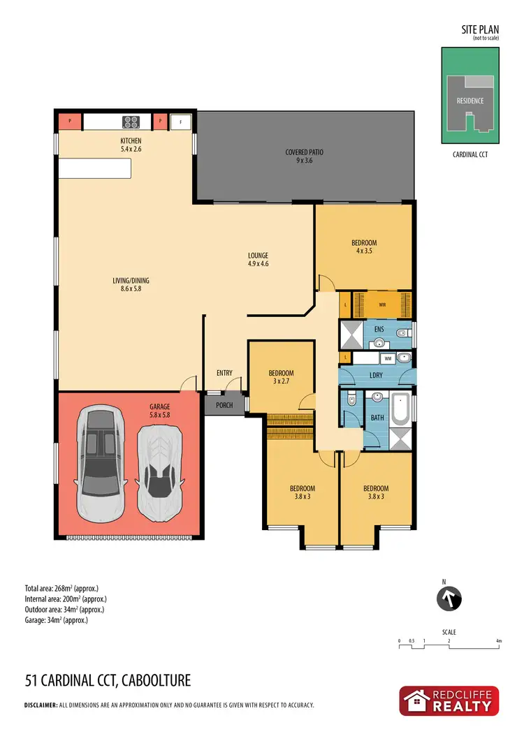 Floorplan of Homely house listing, 51 Cardinal Circuit, Caboolture QLD 4510