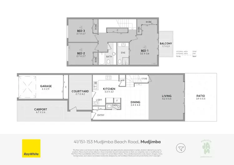 Floorplan of Homely townhouse listing, 41/151-153 Mudjimba Beach Road, Mudjimba QLD 4564