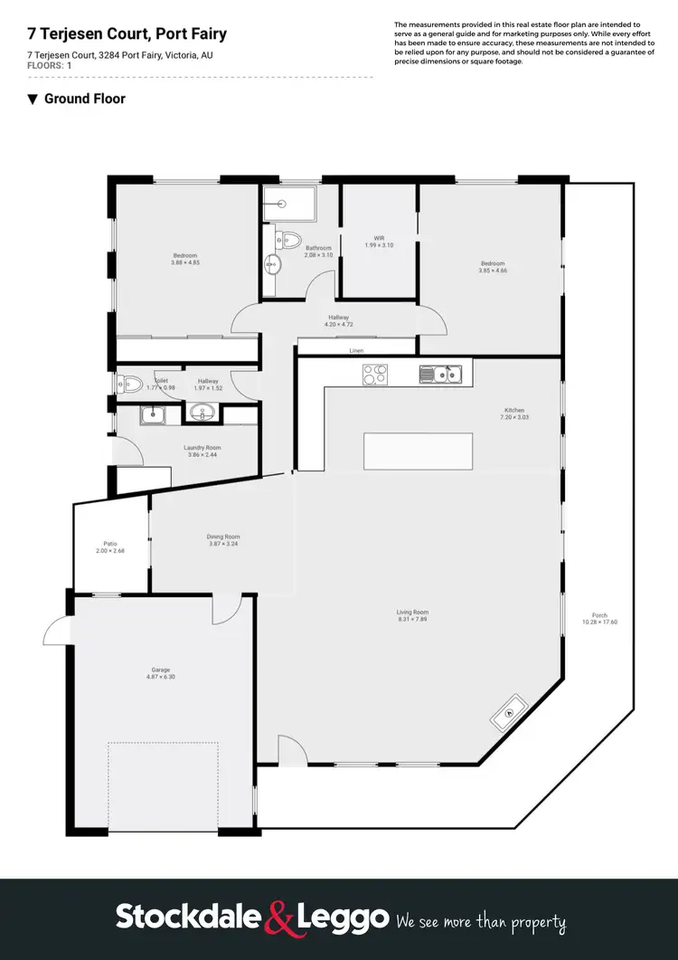 Floorplan of Homely house listing, 7 Terjesen Crt, Port Fairy VIC 3284