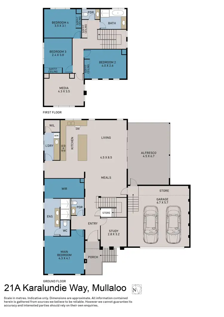 Floorplan of Homely house listing, 21A Karalundie Way, Mullaloo WA 6027