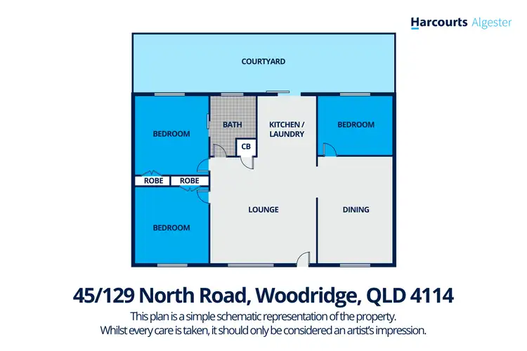 Floorplan of Homely unit listing, 45/129 North Road, Woodridge QLD 4114