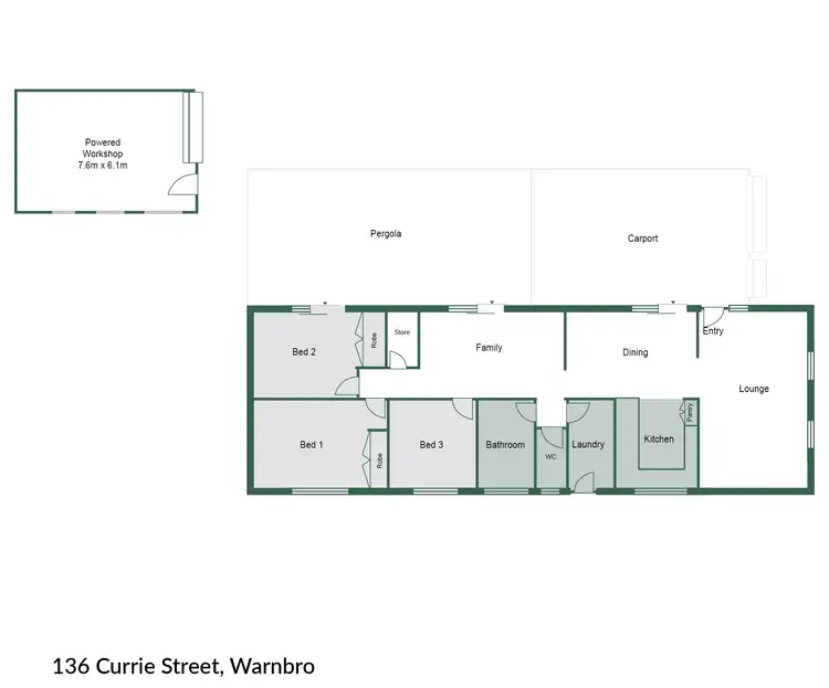 Floorplan of Homely house listing, 136 Currie Street, Warnbro WA 6169