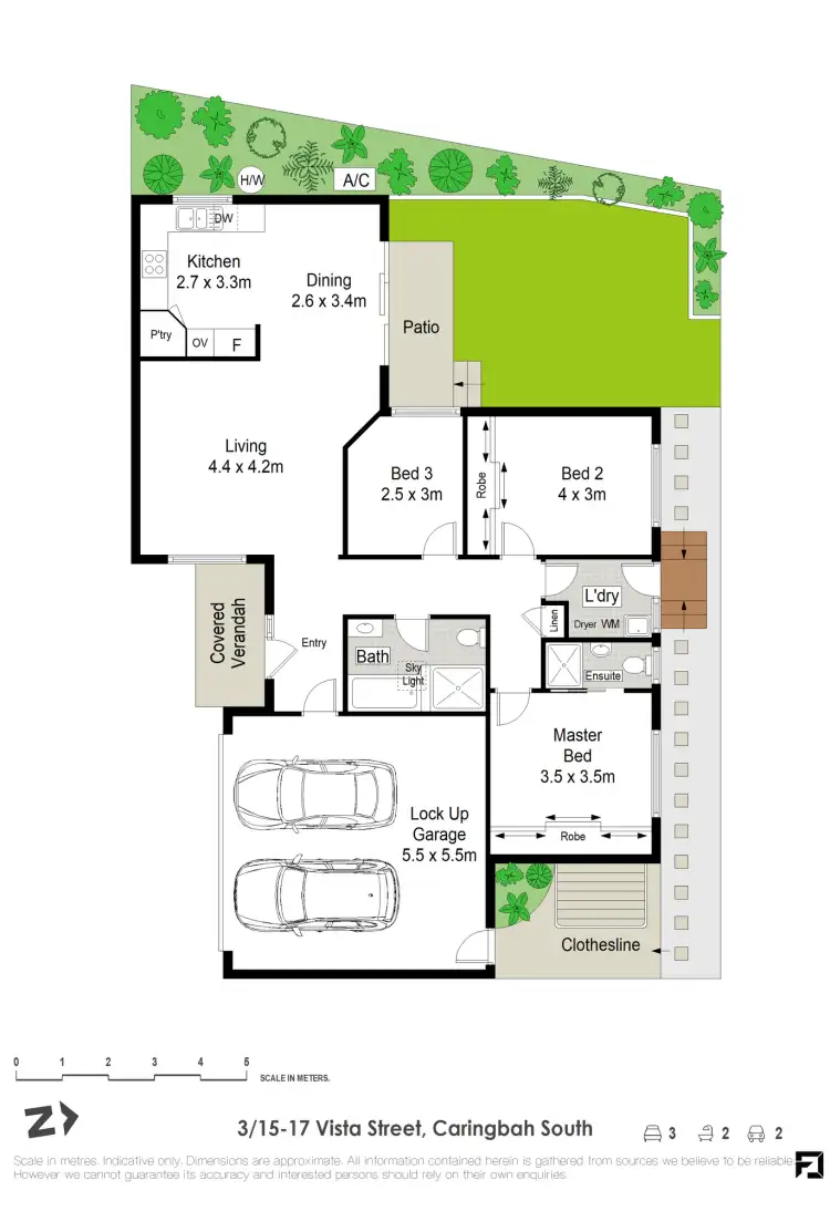 Floorplan of Homely villa listing, 3/15-17 Vista Street, Caringbah South NSW 2229