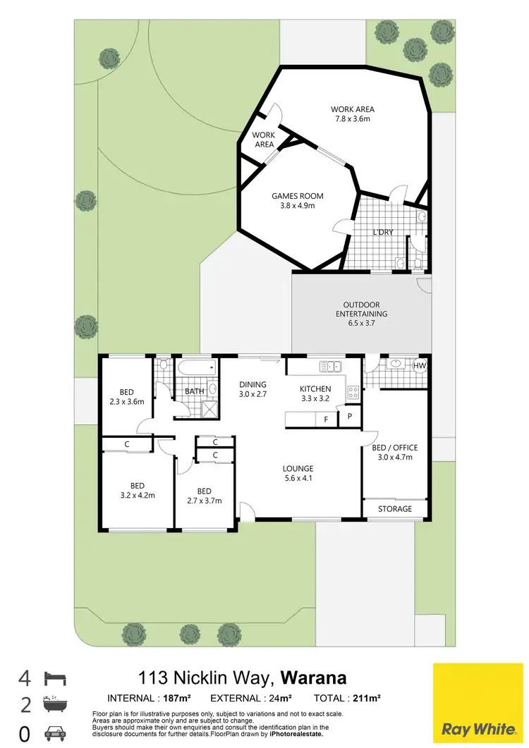 Floorplan of Homely house listing, 113 Nicklin Way, Warana QLD 4575