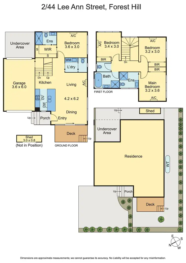 Floorplan of Homely townhouse listing, 2/44 Lee Ann Street, Forest Hill VIC 3131