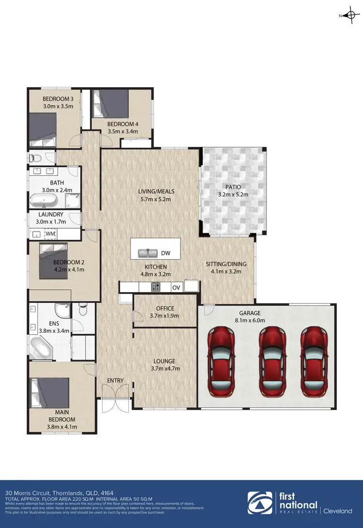 Floorplan of Homely house listing, 30 Morris Circuit, Thornlands QLD 4164