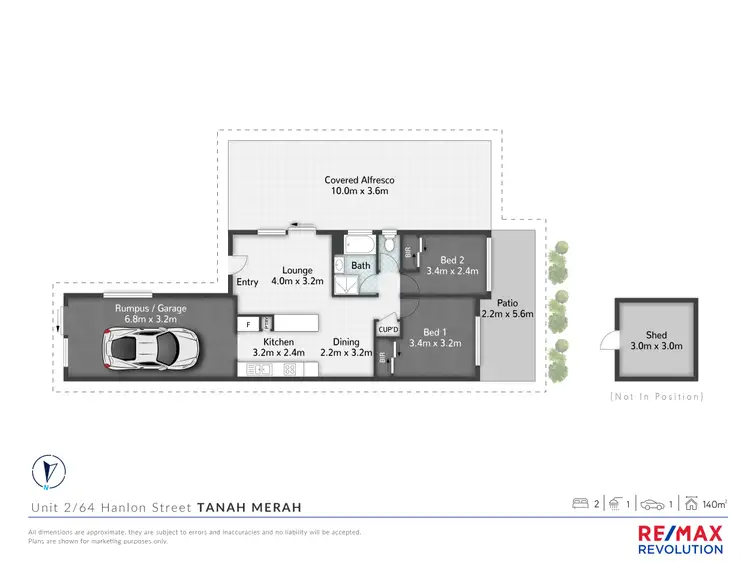 Floorplan of Homely unit listing, 2/64 Hanlon Street, Tanah Merah QLD 4128