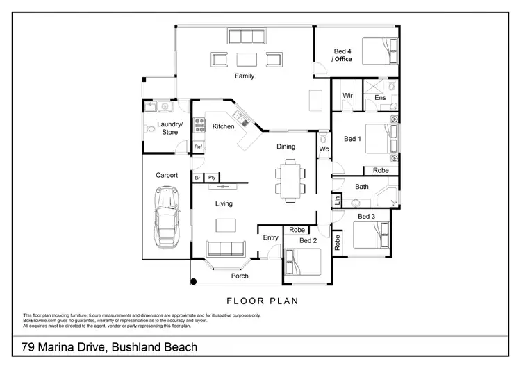 Floorplan of Homely house listing, 79 Marina Drive, Bushland Beach QLD 4818