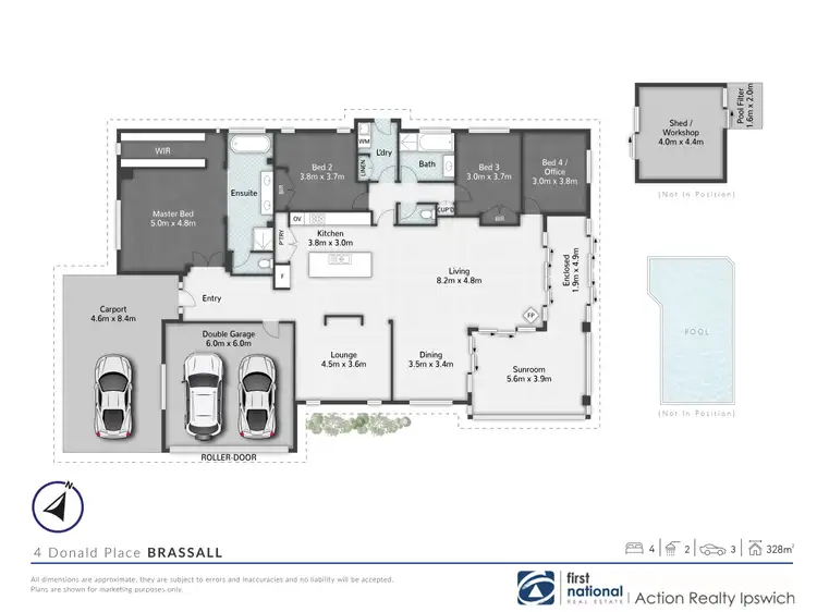 Floorplan of Homely house listing, 4 Donald Place, Brassall QLD 4305