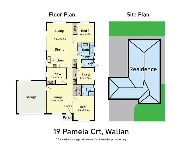 Floorplan of Homely house listing, 19 Pamela Court, Wallan VIC 3756
