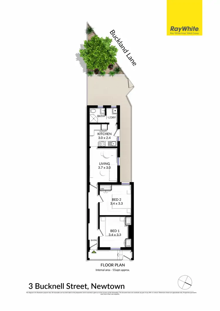 Floorplan of Homely house listing, 3 Bucknell Street, Newtown NSW 2042