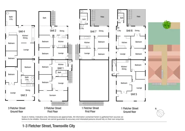 Floorplan of Homely unit listing, 1 Fletcher Street, Townsville City QLD 4810