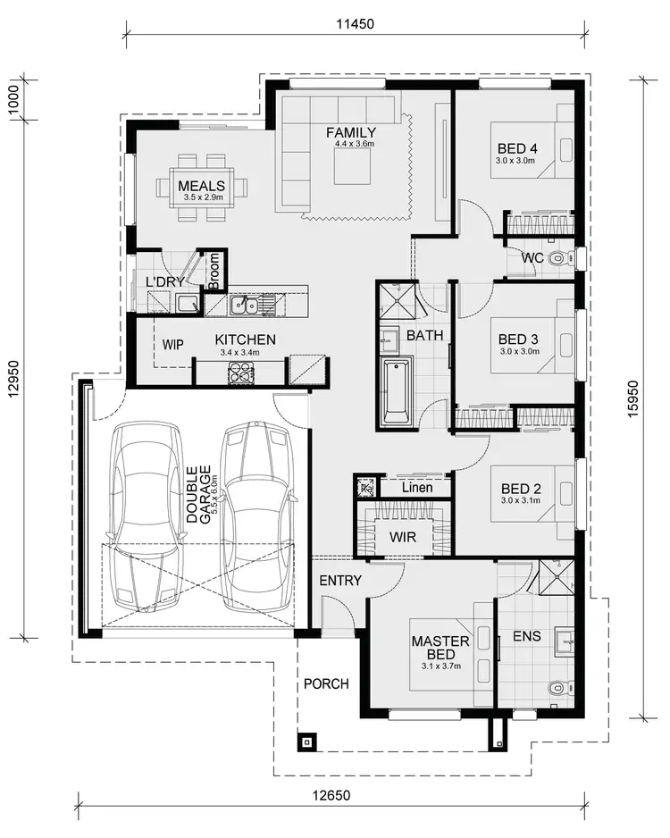 Floorplan of Homely house listing, 208 Shakeal Way - Somerford Estate, Clyde North VIC 3978