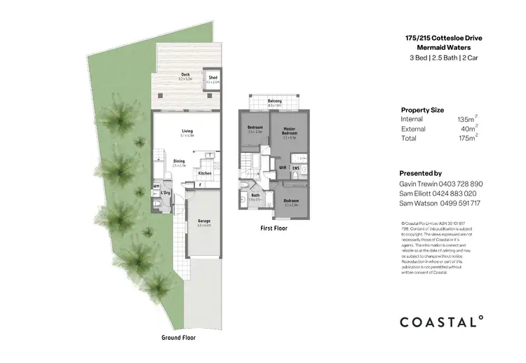 Floorplan of Homely townhouse listing, 175/215 Cottesloe Drive, Mermaid Waters QLD 4218