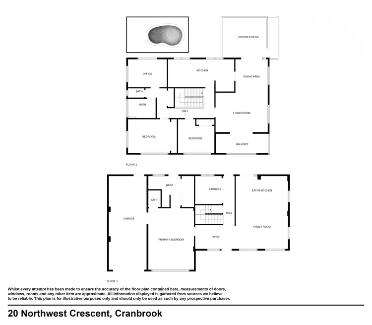Floorplan of Homely house listing, 20 Northwest Crescent, Cranbrook QLD 4814