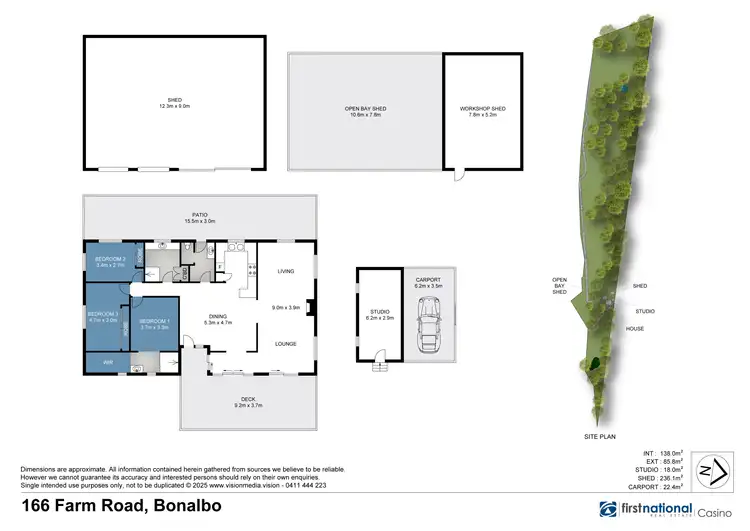 Floorplan of Homely rural property listing, 166 Farm Road, Bonalbo NSW 2469