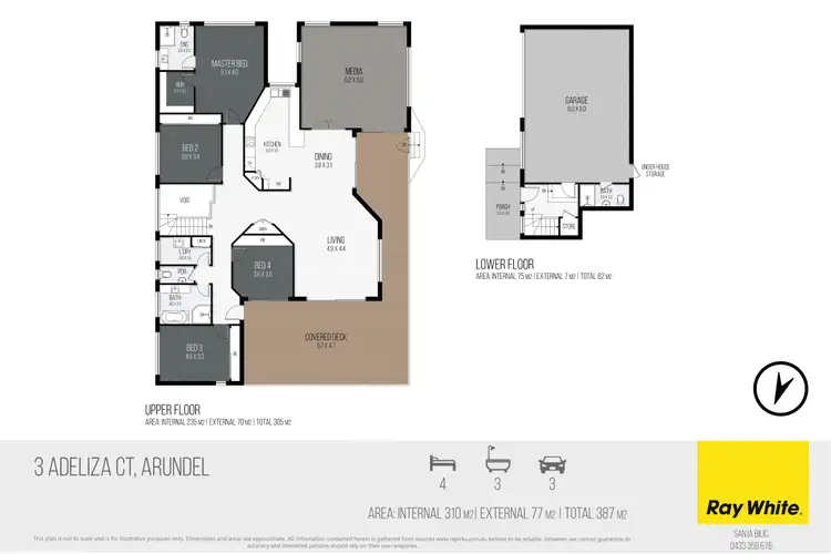 Floorplan of Homely house listing, 3 Adeliza Court, Arundel QLD 4214