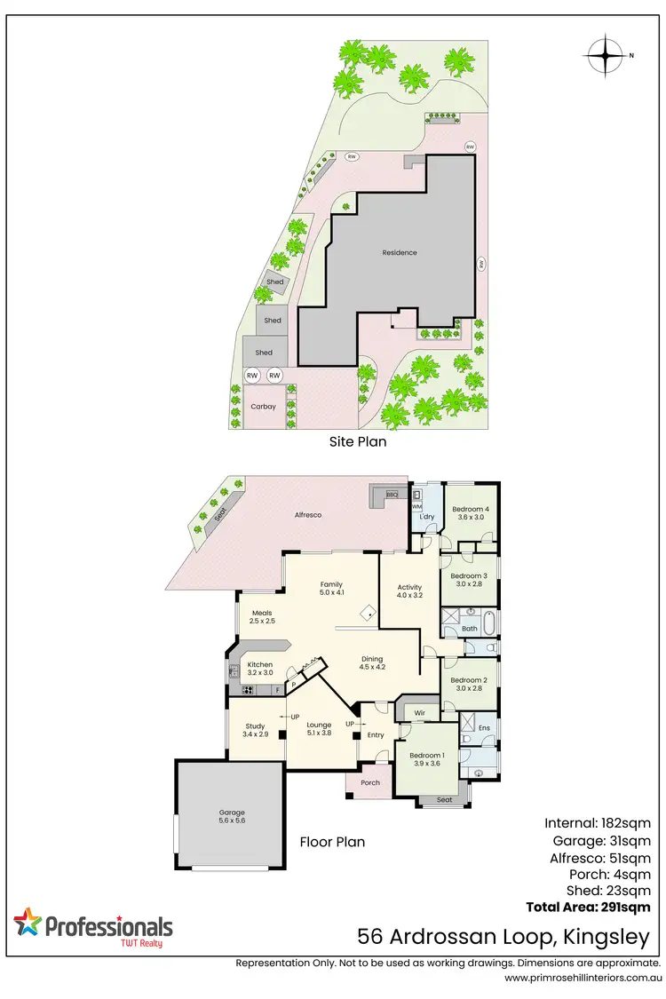 Floorplan of Homely house listing, 56 Ardrossan Loop, Kingsley WA 6026