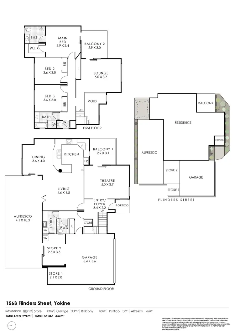 Floorplan of Homely house listing, 156B Flinders Street, Yokine WA 6060