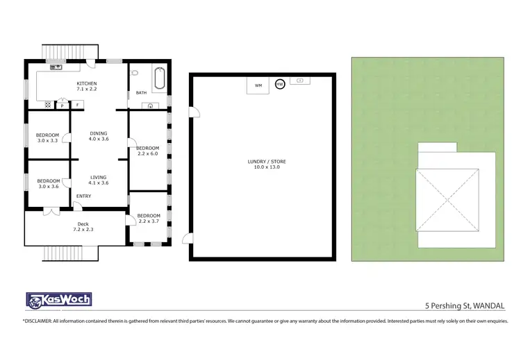 Floorplan of Homely house listing, 5 PERSHING STREET, Wandal QLD 4700