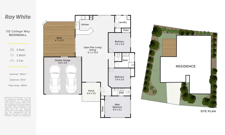 Floorplan of Homely house listing, 132 College Way, Boondall QLD 4034