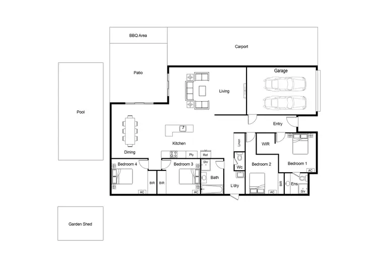 Floorplan of Homely house listing, 22 Hilton Way, Mount Louisa QLD 4814