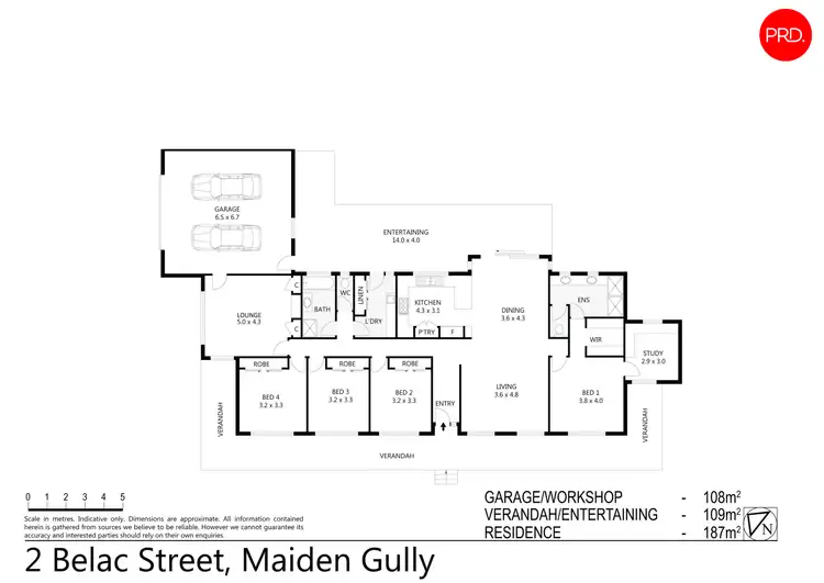 Floorplan of Homely house listing, 2 Belac Street, Maiden Gully VIC 3551