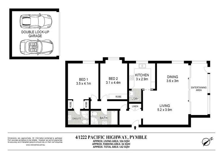 Floorplan of Homely apartment listing, 4/1222 Pacific Highway, Pymble NSW 2073