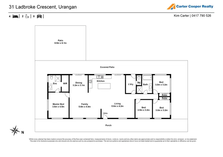 Floorplan of Homely house listing, 31 Ladbroke Crescent, Urangan QLD 4655