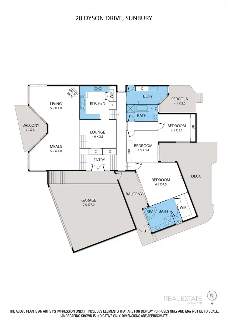 Floorplan of Homely house listing, 28 Dyson Drive, Sunbury VIC 3429
