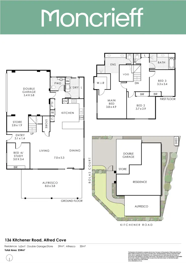 Floorplan of Homely house listing, 136 Kitchener Road, Alfred Cove WA 6154
