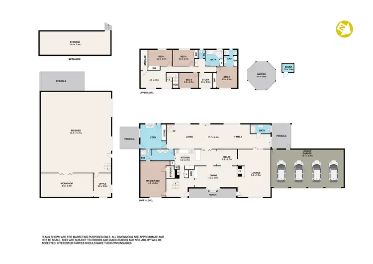 Floorplan of Homely rural property listing, 141-147 Third Road, Berkshire Park NSW 2765