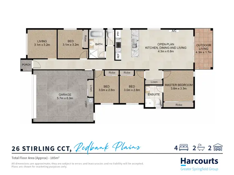 Floorplan of Homely house listing, 26 Stirling Circuit, Redbank Plains QLD 4301