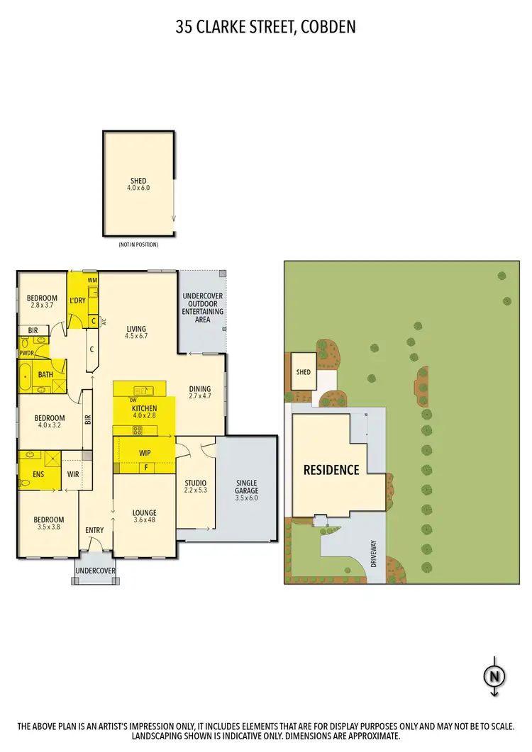 Floorplan of Homely house listing, 35 Clarke Street, Cobden VIC 3266