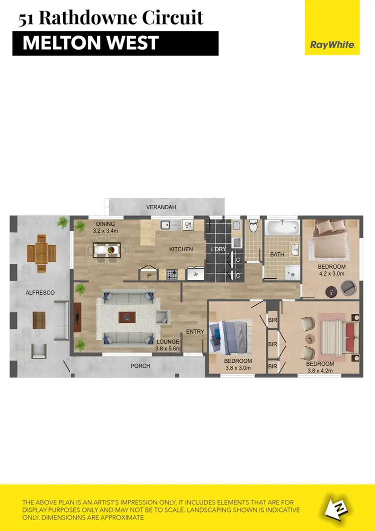 Floorplan of Homely house listing, 51 Rathdowne Circuit, Melton West VIC 3337