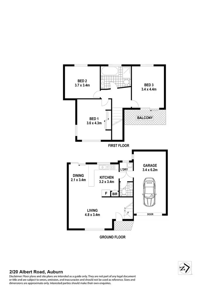 Floorplan of Homely house listing, 2/20 Albert Rd, Auburn NSW 2144