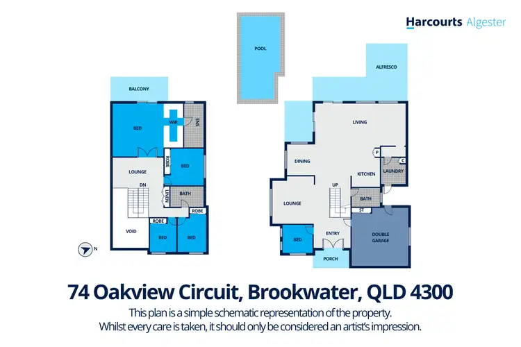Floorplan of Homely house listing, 74 Oakview Circuit, Brookwater QLD 4300