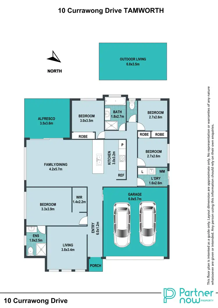 Floorplan of Homely house listing, 10 Currawong Drive, Tamworth NSW 2340