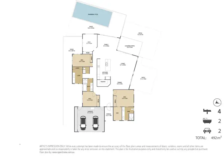 Floorplan of Homely house listing, 48 Raptor Parade, Banksia Beach QLD 4507