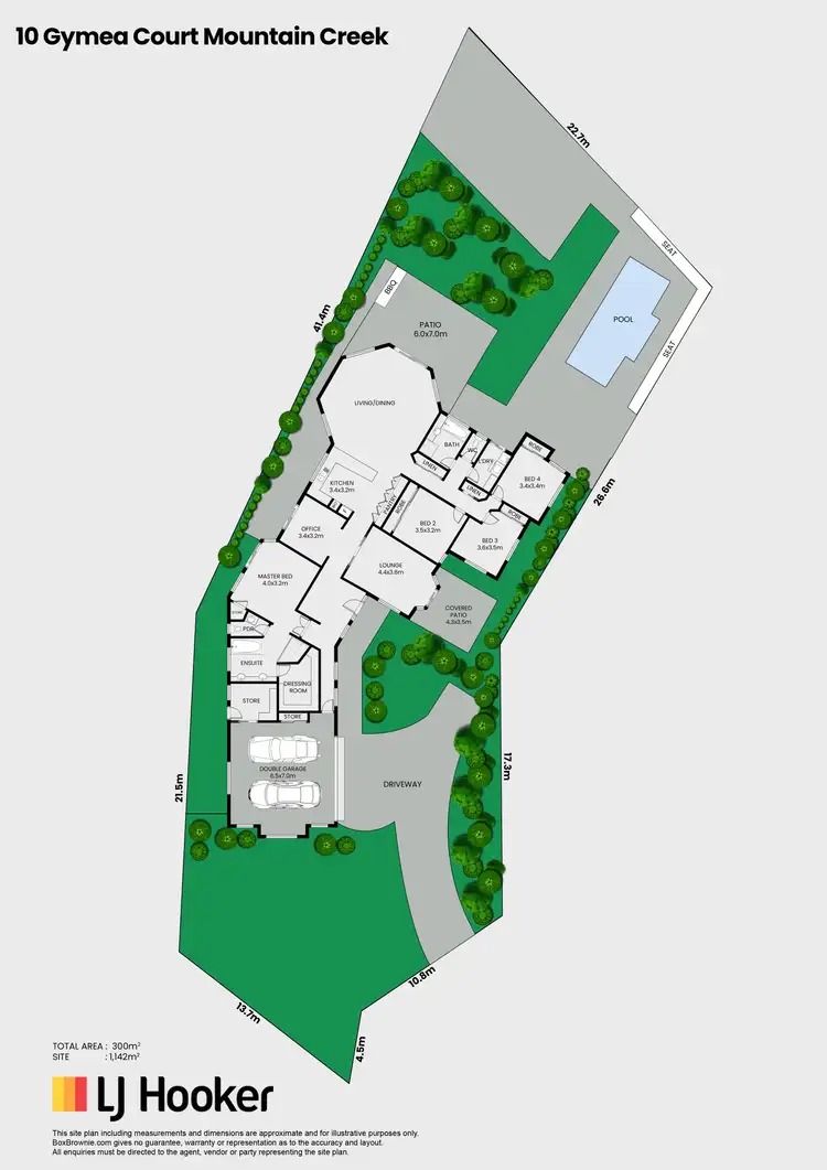 Floorplan of Homely house listing, 10 Gymea Court, Mountain Creek QLD 4557