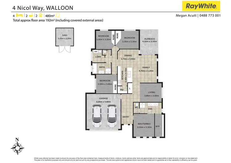 Floorplan of Homely house listing, 4 Nicol Way, Walloon QLD 4306