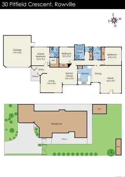 Floorplan of Homely house listing, 30 Pitfield Crescent, Rowville VIC 3178