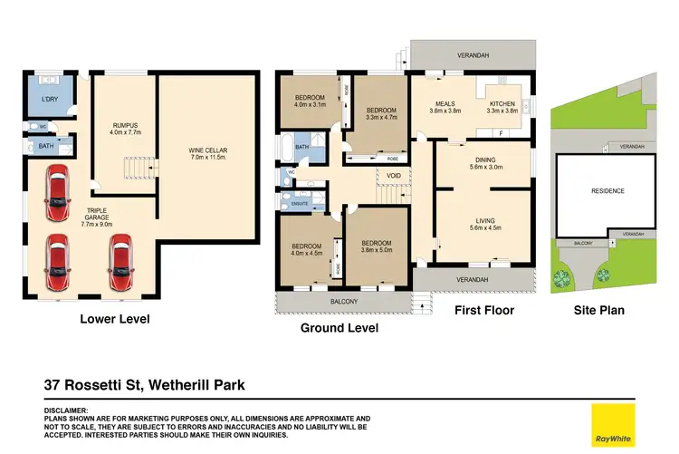 Floorplan of Homely house listing, 37 Rossetti Street, Wetherill Park NSW 2164