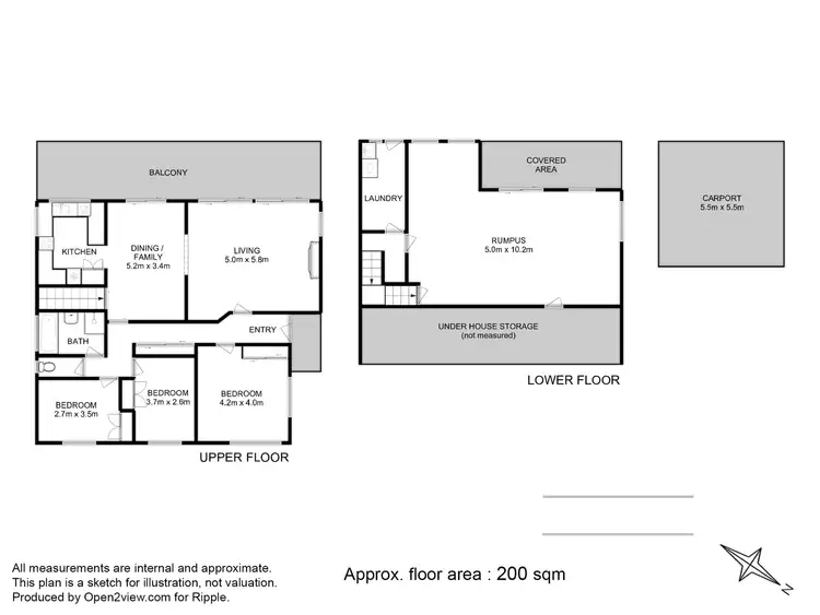 Floorplan of Homely house listing, 47 Elinga Street, Howrah TAS 7018