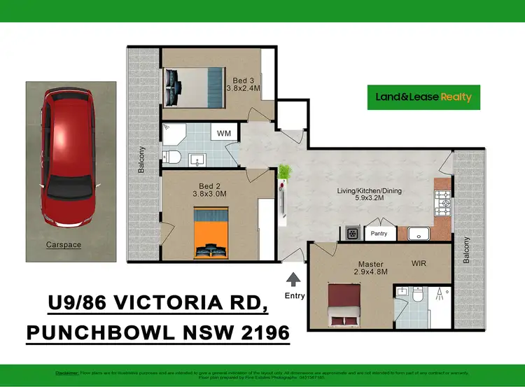 Floorplan of Homely unit listing, 9/86 Victoria Road, Punchbowl NSW 2196