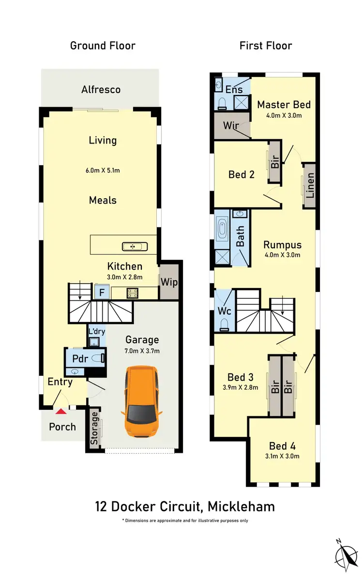 Floorplan of Homely house listing, 12 Docker Circuit, Mickleham VIC 3064
