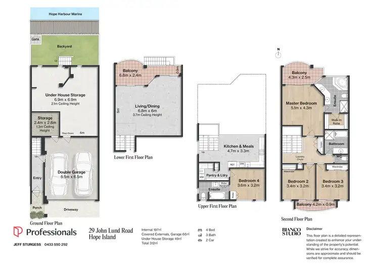 Floorplan of Homely townhouse listing, 29 John Lund Drive, Hope Island QLD 4212