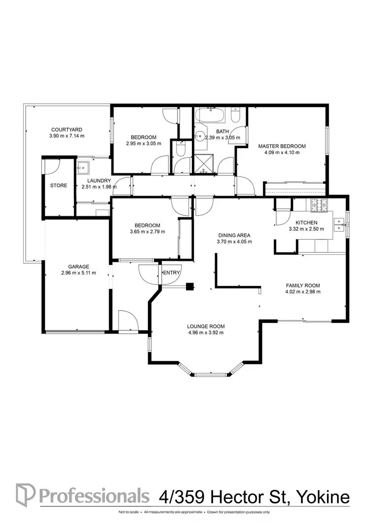 Floorplan of Homely villa listing, 4/359 Hector Street, Yokine WA 6060