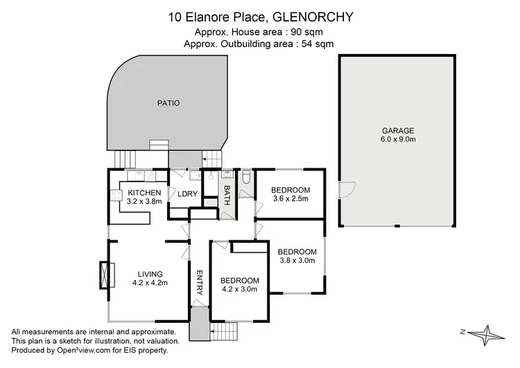 Floorplan of Homely house listing, 10 Elanore Place, Glenorchy TAS 7010