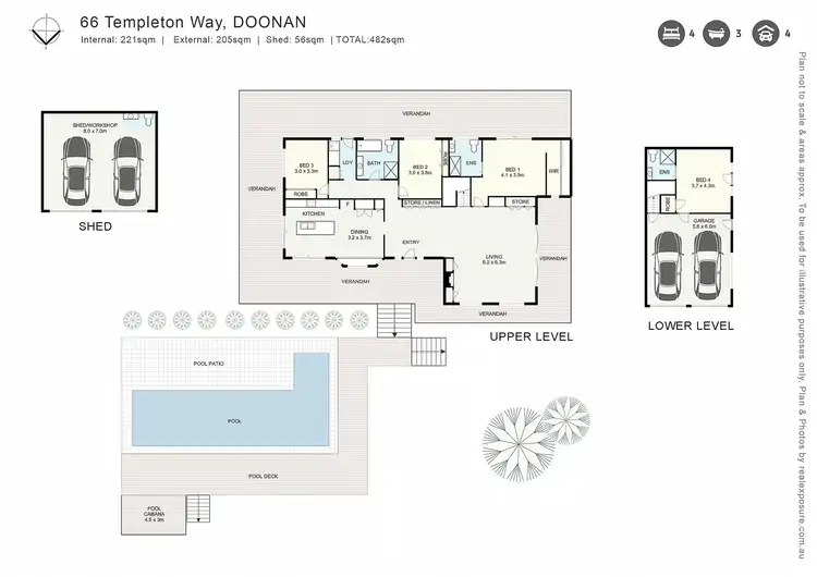Floorplan of Homely house listing, 66 Templeton Way, Doonan QLD 4562